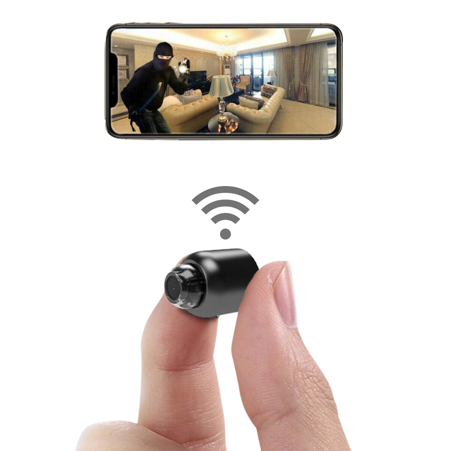 Norvo | Trådløst Mini-Wifi Innendørs Hjemmesikkerhetskamera