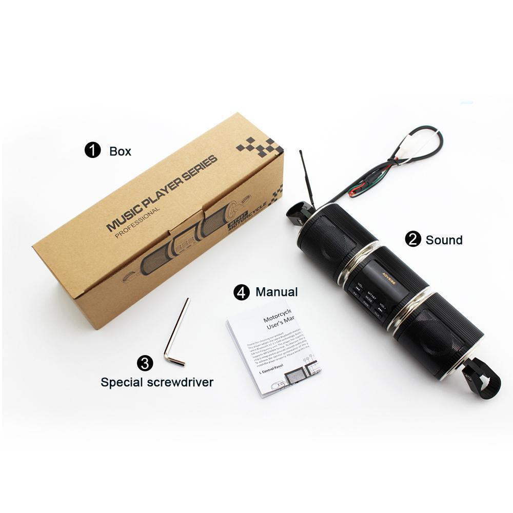 Norvo | Motorsykkel Bluetooth Høyttaler Motorsykkel Styre Vanntett Spiller