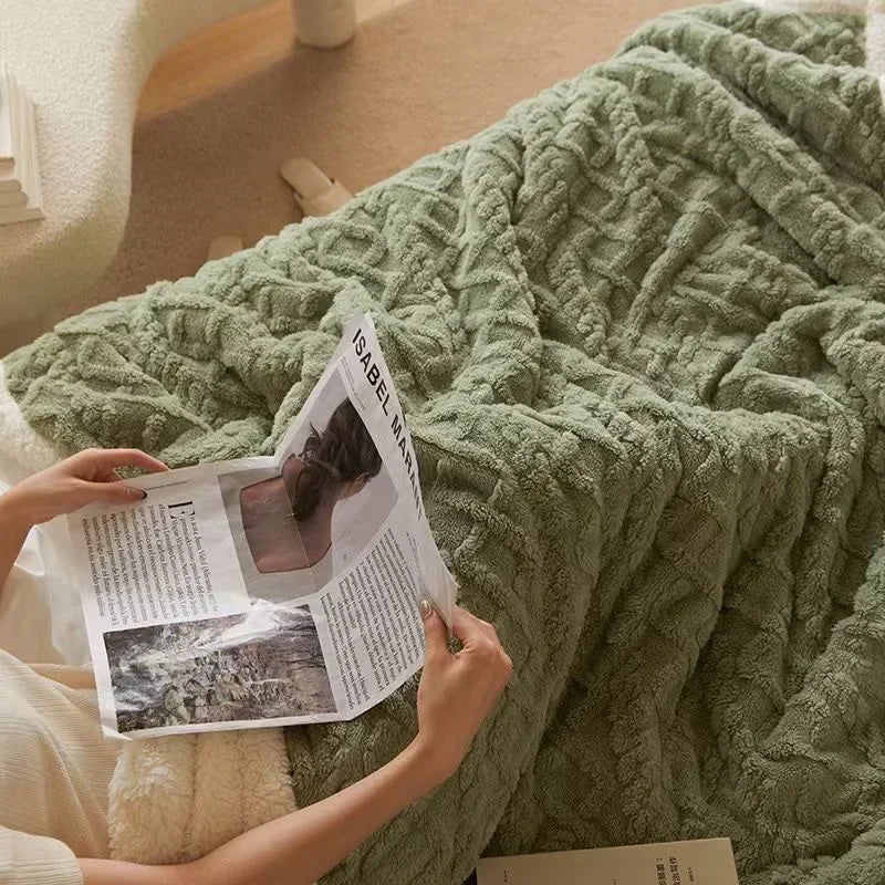 Norvo | Tykk Vinter Lammeull Kaste - WarmWool