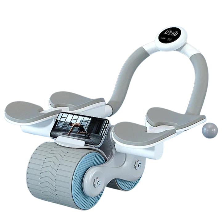 Norvo | Abdominal Muscle Training Device | Ergonomisk, 360° Bevegelse & Praktisk Telefonholder for Total-Kropp Trening hjemme