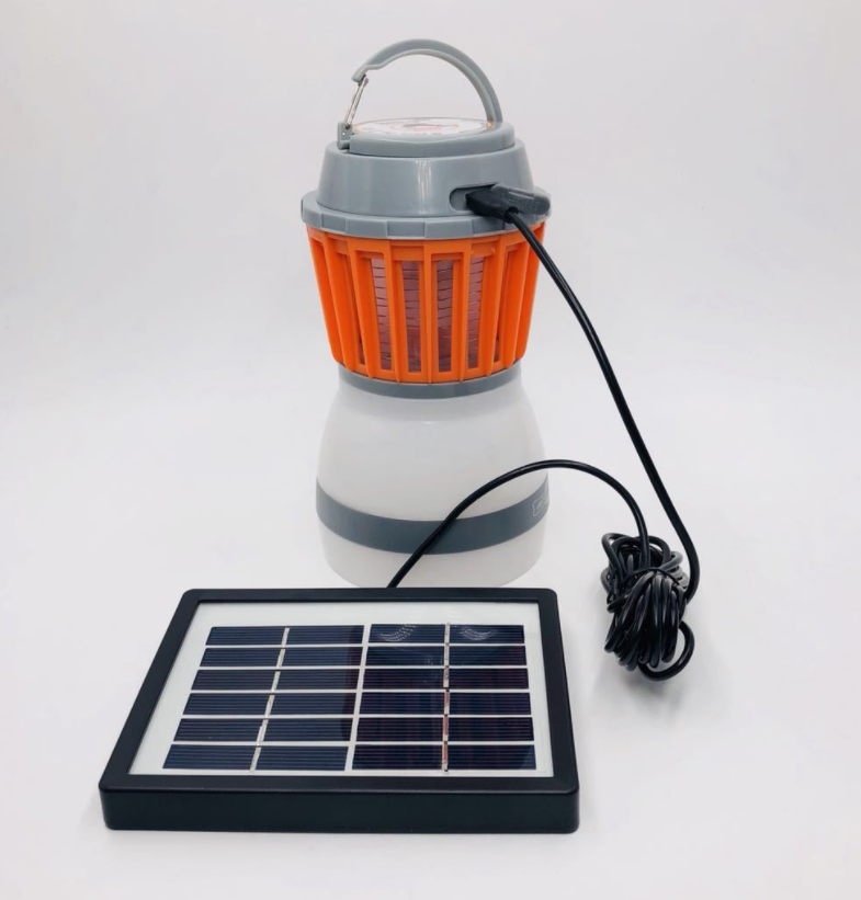 Norvo | Solenergi LED Mygglampe med Integrert Lantern – Effektiv Insektbeskyttelse og Belysning for Hage og Camping