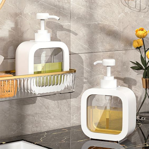 Norvo Nordic Design Såpedispenser | Minimalistisk Baderoms Tilbehør | Gjenbrukbar og Stilig