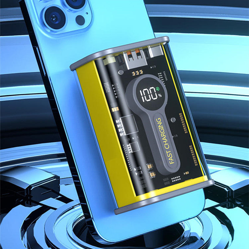 Norvo | Transparent Mecha Vind Super Kapasitet Power Bank (10000mah)
