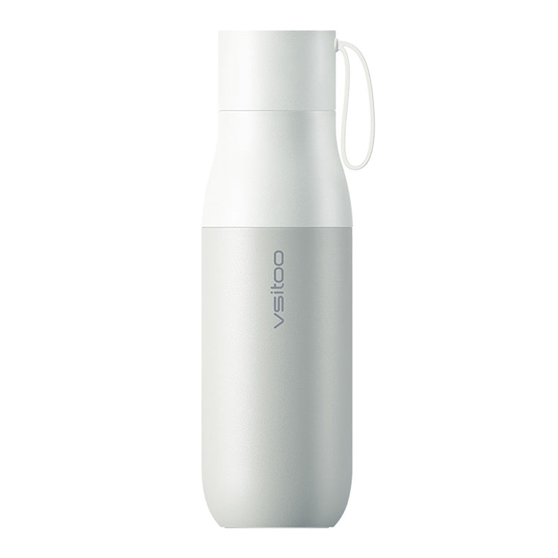 Norvo | 450ml Smart Vannflaske, med 24-timers Isolasjon, Temperaturdisplay, Vannkvalitetsdeteksjon og Magnetisk Lading, for Hjem, Kontor, Sport & Reise