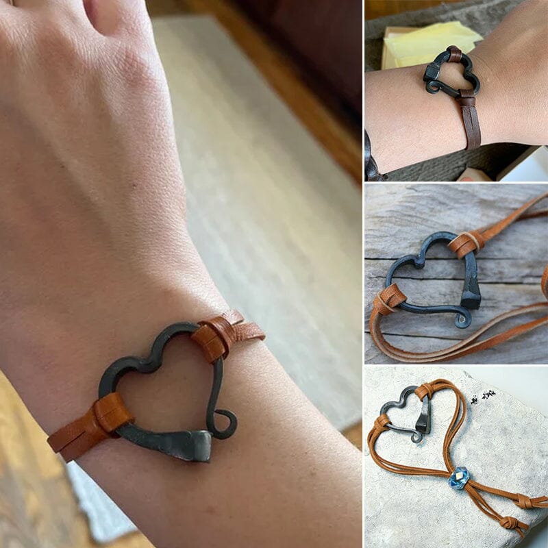 Norvo | Valentine's Day Håndlaget Kjærlighet Hestesko Nagler Armbånd