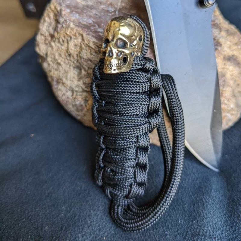 Norvo | Paracord nøkkelring mumie messing hodeskalle