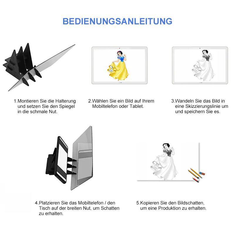 Norvo | Prosjektor tavle med feste for mobiltelefoner og nettbrett