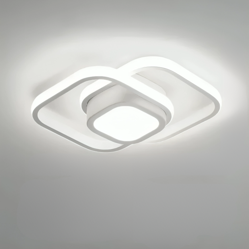 Lumineo Duo - Moderne LED Taklampe med 2 Ringer