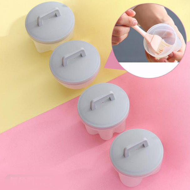 Norvo | Søt Kokt Egg Form🥚🥚4 PCS/Sett Med Pensel