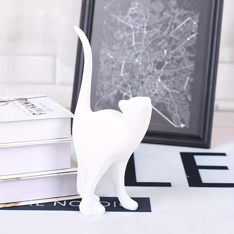 Norvo | Moderne Harpiks Katt Figur – Nordisk Stil Dekor