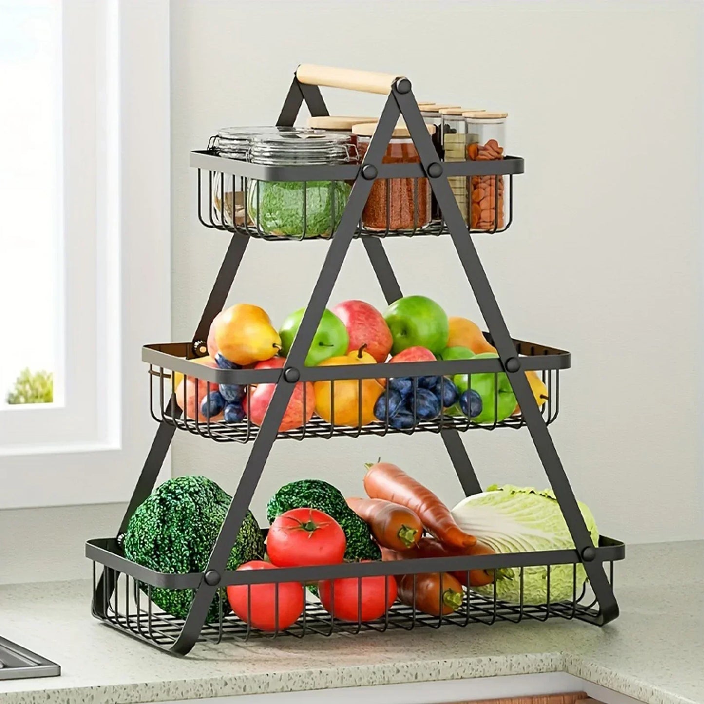 Norvo | FruitCascade – Fruktkurv med 3 nivåer