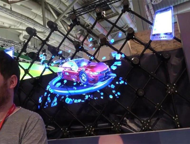 Norvo | 3D Vifte Hologram Prosjektor Holografisk Bildevisningslampe