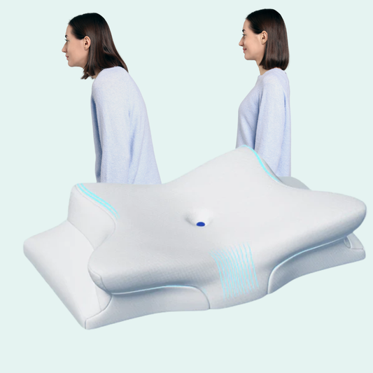 Norvo | Ortopedisk Minne Skumpute for Nakke Smerte – Ergonomisk Kontur Cervikal Støttepute for Side-, Rygg- & Mage-sovne