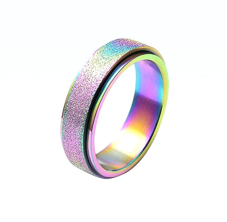Roterbar angstring ring i alle farger reduserer stress *NY