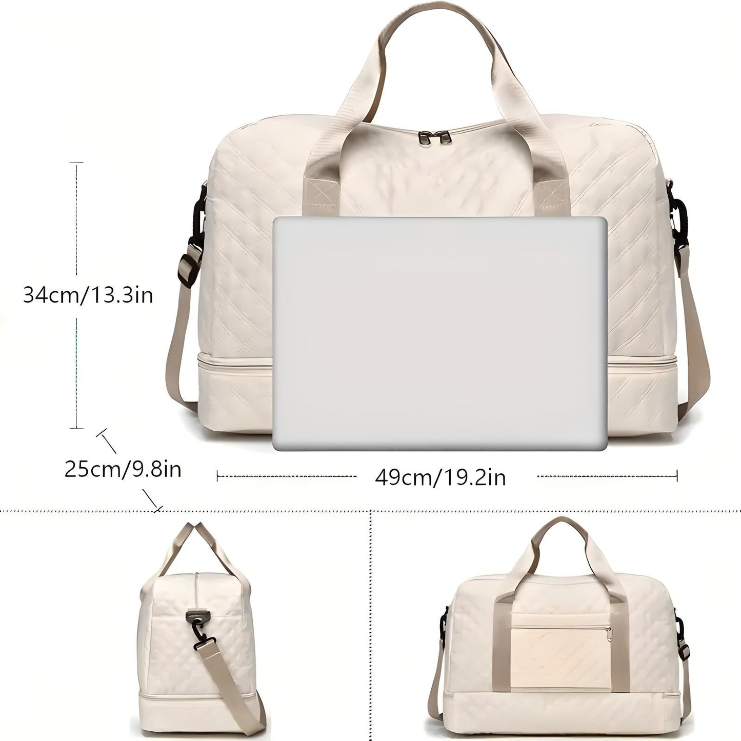 Norvo | Romslig Weekend Duffel Bag | Vanntett, Multikompartments & Ideal for Korte Turer og Treningsøkter