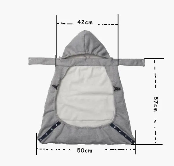 Norvo | Bæreseledeksel med hette – Universaldeksel for bæresele og omslag