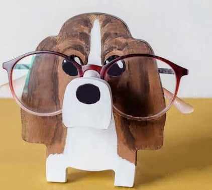 Norvo | 🦉Brillestativ i tre med dyr👓