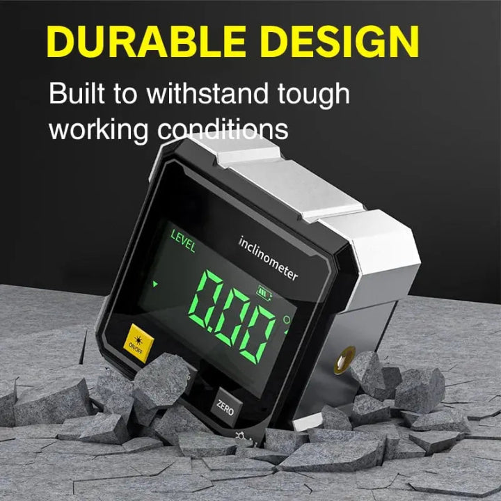 Norvo | Presisjon Vinkelmåler AnglePro – Magnetisk Digital Laser Nivå