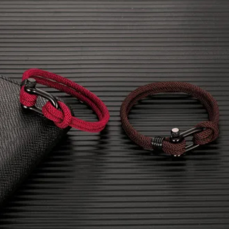 Norvo | U-formet spenne nylon flettearmbånd