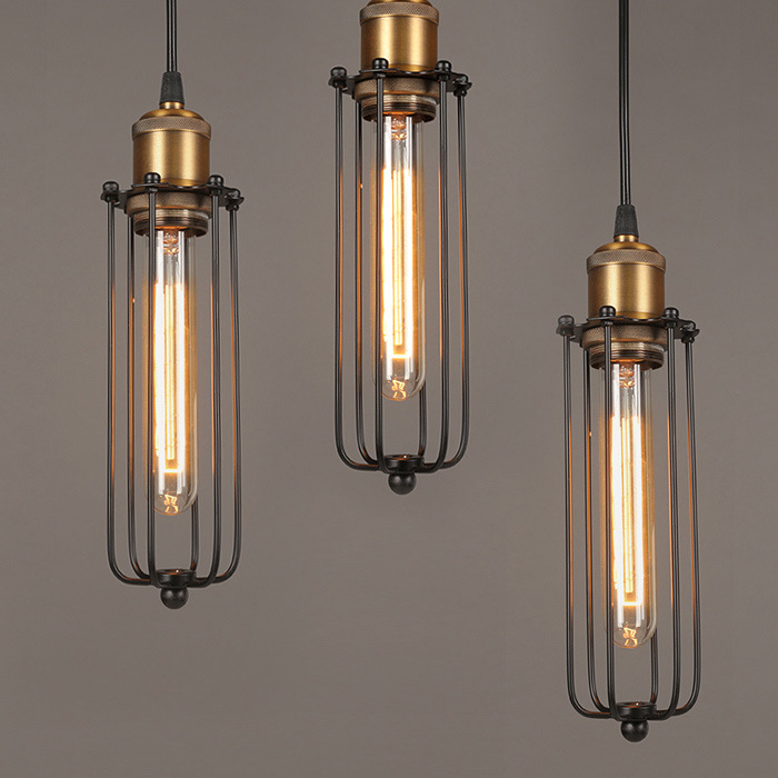 Norvo | Retro industriell hengelampe med metalldeksel