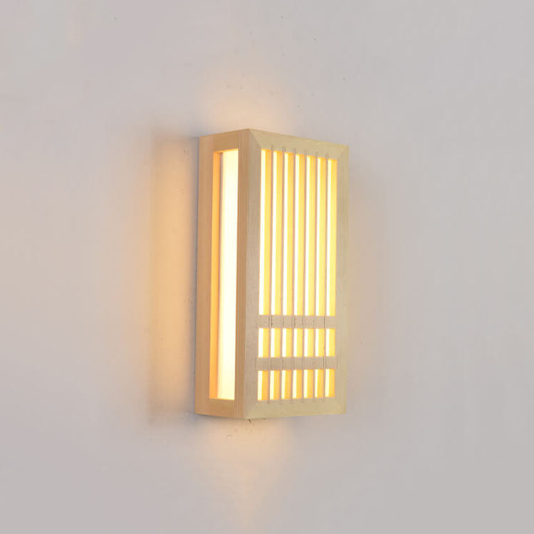 Norvo | ShizuLight | Japansk Tre LED Vegglampe – Minimalistisk Zen-Inspirert Belysning