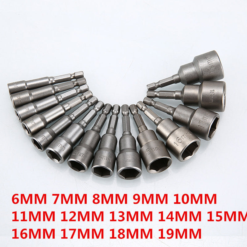 Norvo | Ekstra Dyp Hex Bit Socket Bolt Nut Driver Bit Sett