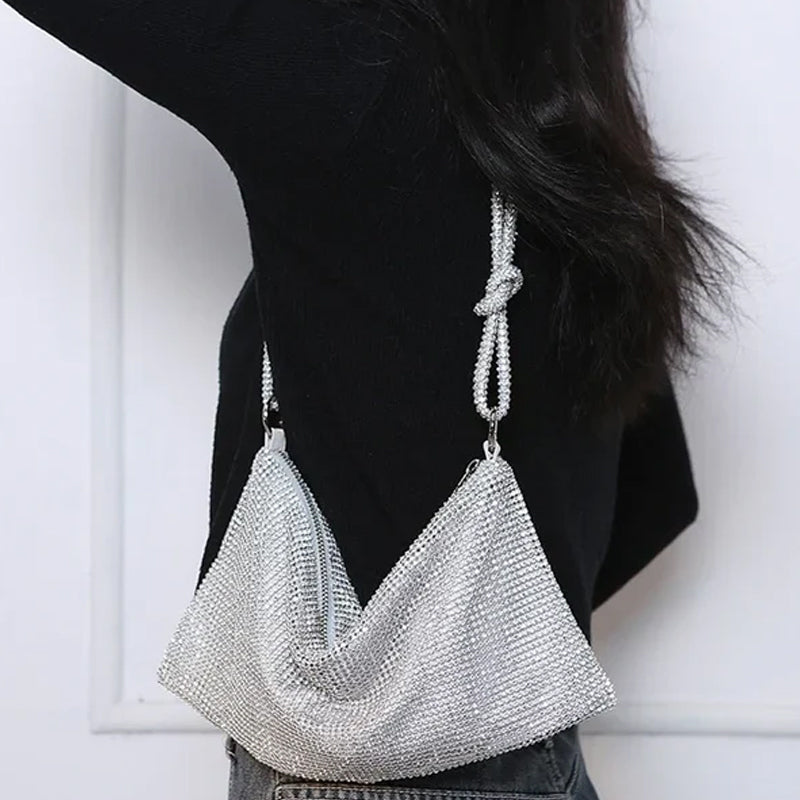 Norvo | Luksusdesign Skinnende Rhinestones Håndveske