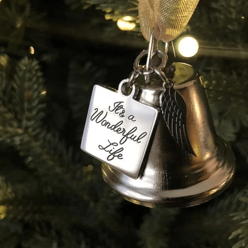 Norvo | 🎄Juletrær Minneornamenter Englevinger Klokker Hengende Dekorasjon
