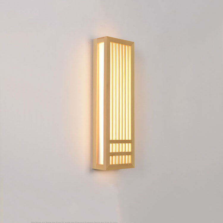 Norvo | ShizuLight | Japansk Tre LED Vegglampe – Minimalistisk Zen-Inspirert Belysning