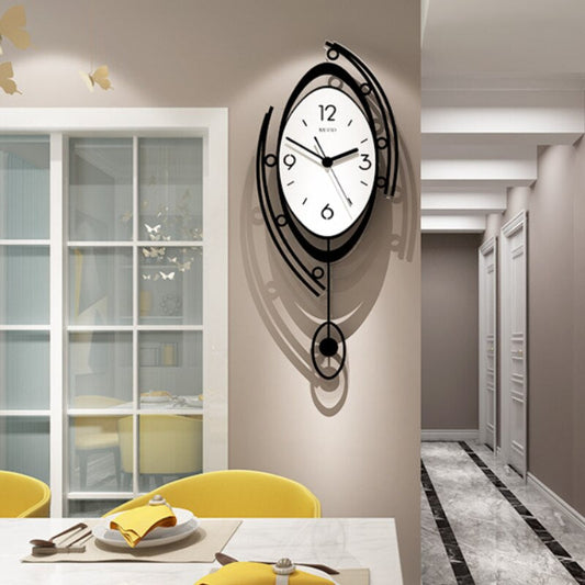 Norvo | Retro Vinyl Record Wall Clock – Unik musikk-tema hjemmeinnredning for vintage stil elskere