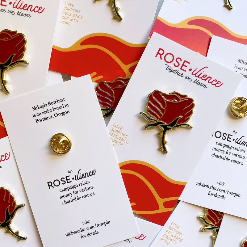 Norvo | Rose Resilience Emalje Krage Pin