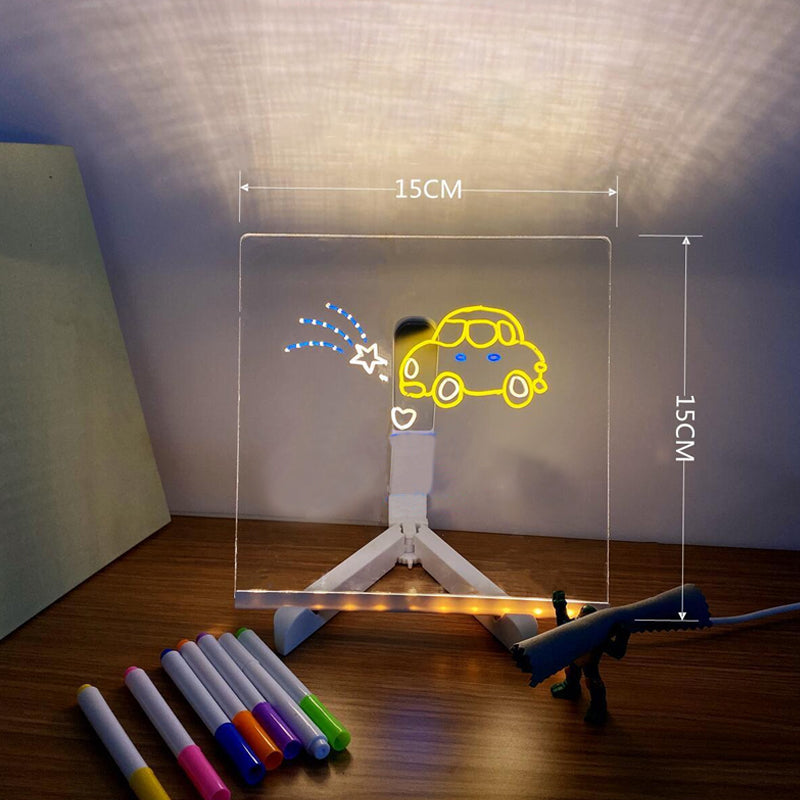 Norvo | LED Skrivetavle Med Neonlys | Moderne Gave Til Hjem, Kontor Eller Butikk | Energibesparende & Enkel å Slette