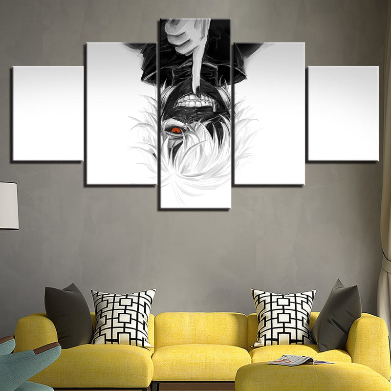 5-delt Tokyo Ghoul Anime-Canvas-veggbilde