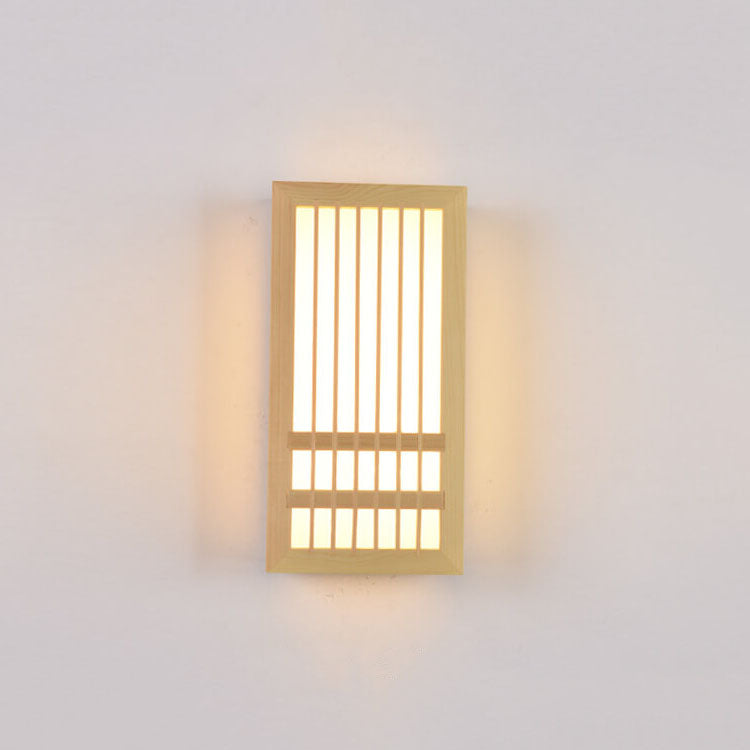 Norvo | ShizuLight | Japansk Tre LED Vegglampe – Minimalistisk Zen-Inspirert Belysning