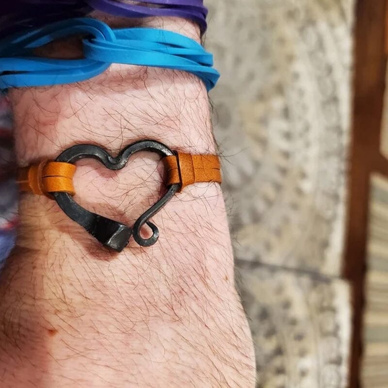 Norvo | Valentine's Day Håndlaget Kjærlighet Hestesko Nagler Armbånd