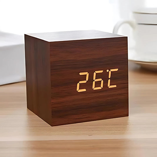 Norvo | Moderne Kube LED Vekkerklokke