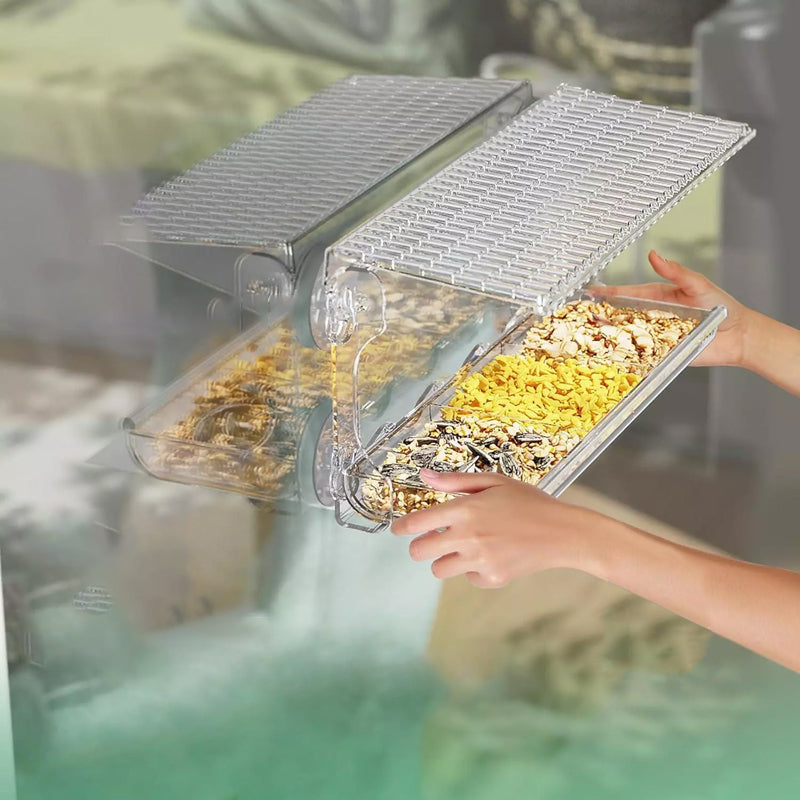 Norvo | Utendørs Clear-Window-Suction-Cup-Fuglekasse