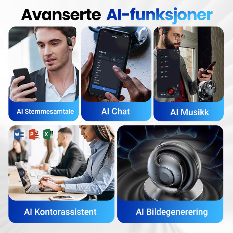 Norvo | Smarte Trådløse Bluetooth Oversettelses Ørepropper