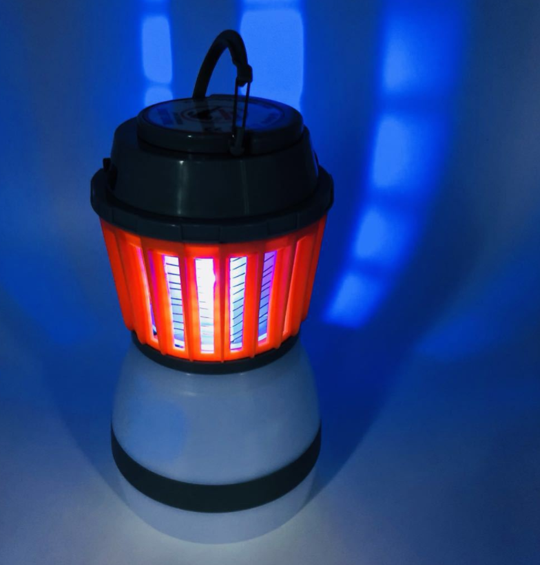 Norvo | Solenergi LED Mygglampe med Integrert Lantern – Effektiv Insektbeskyttelse og Belysning for Hage og Camping