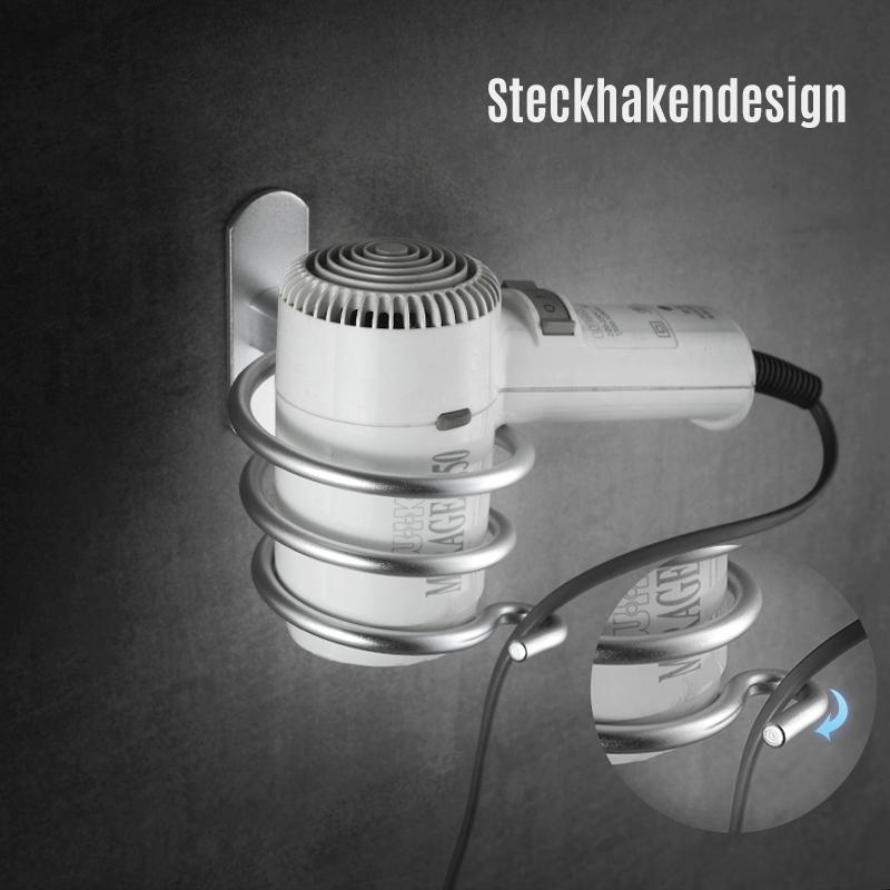Norvo | Bad Aluminium multifunksjonell hårføner holder