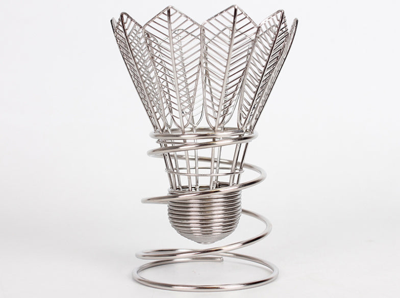 Norvo | Kreativ Stål Badminton Formet Pennholder, for Hjem, Kontor og Gaver