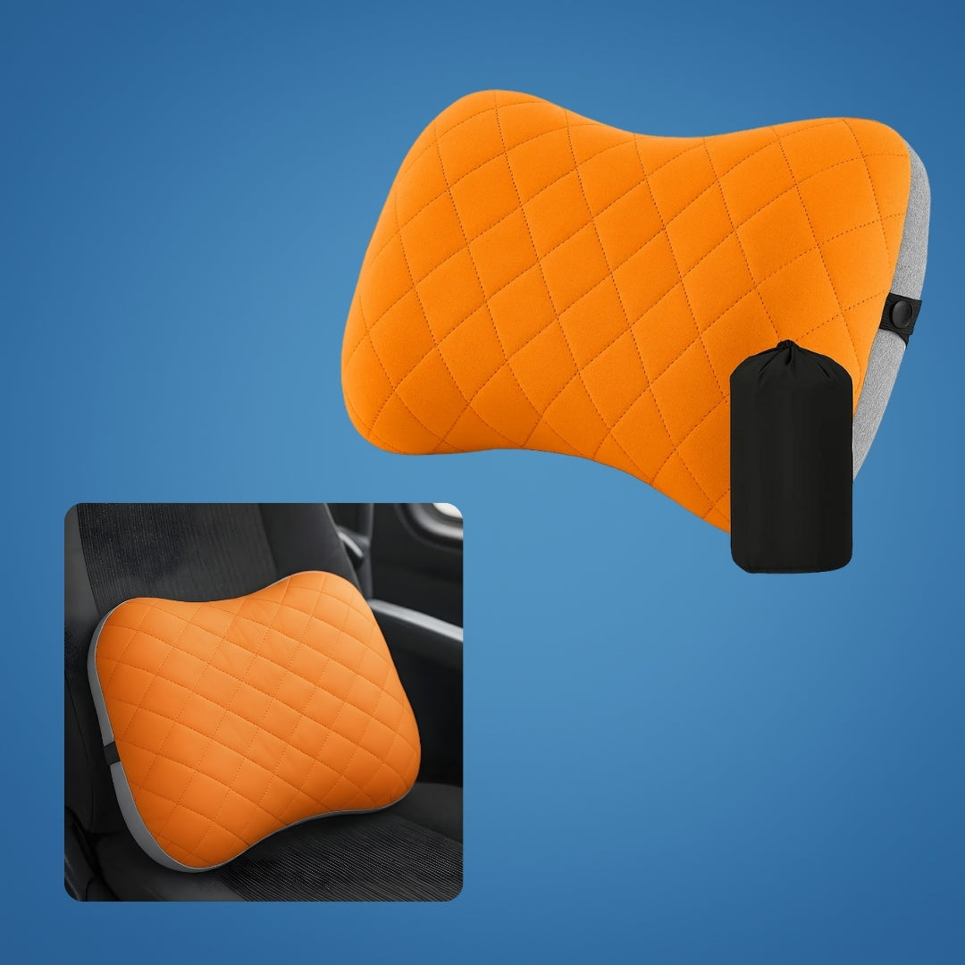 Ergonomisk nakke støtte – Oppblåsbar og lett – Lindrer nakkesmerter – Kompakt for fly og tog Norvo