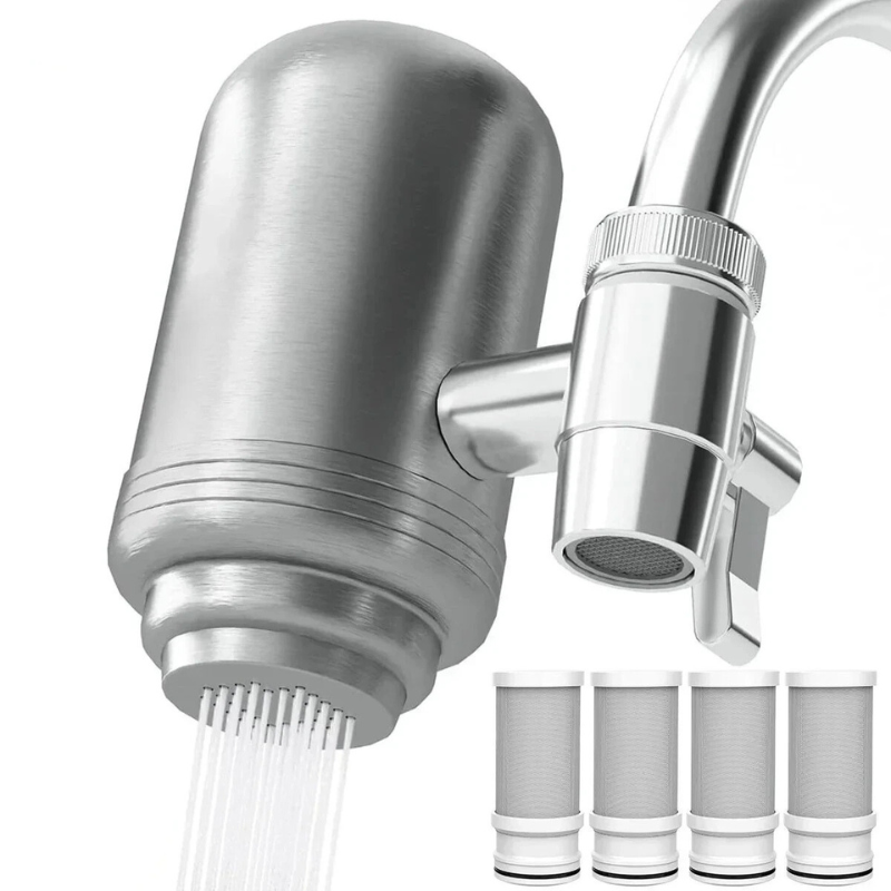 CleanFlow Vannfilter - Luksus RVS Vannfilter for Krystallklart Drikkevann