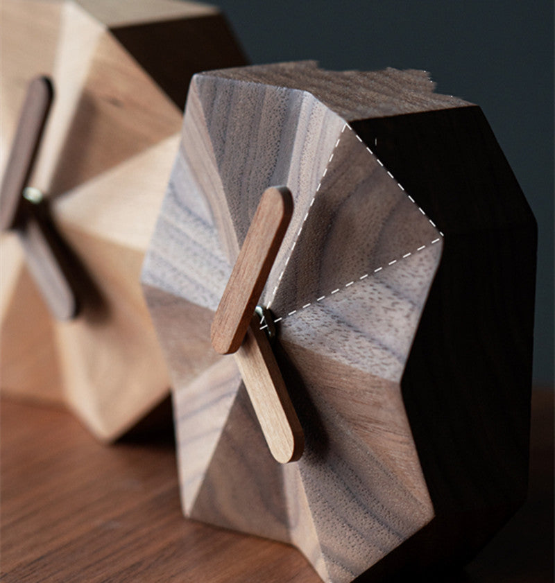 Norvo | Solid Wood Creative Angular Clock