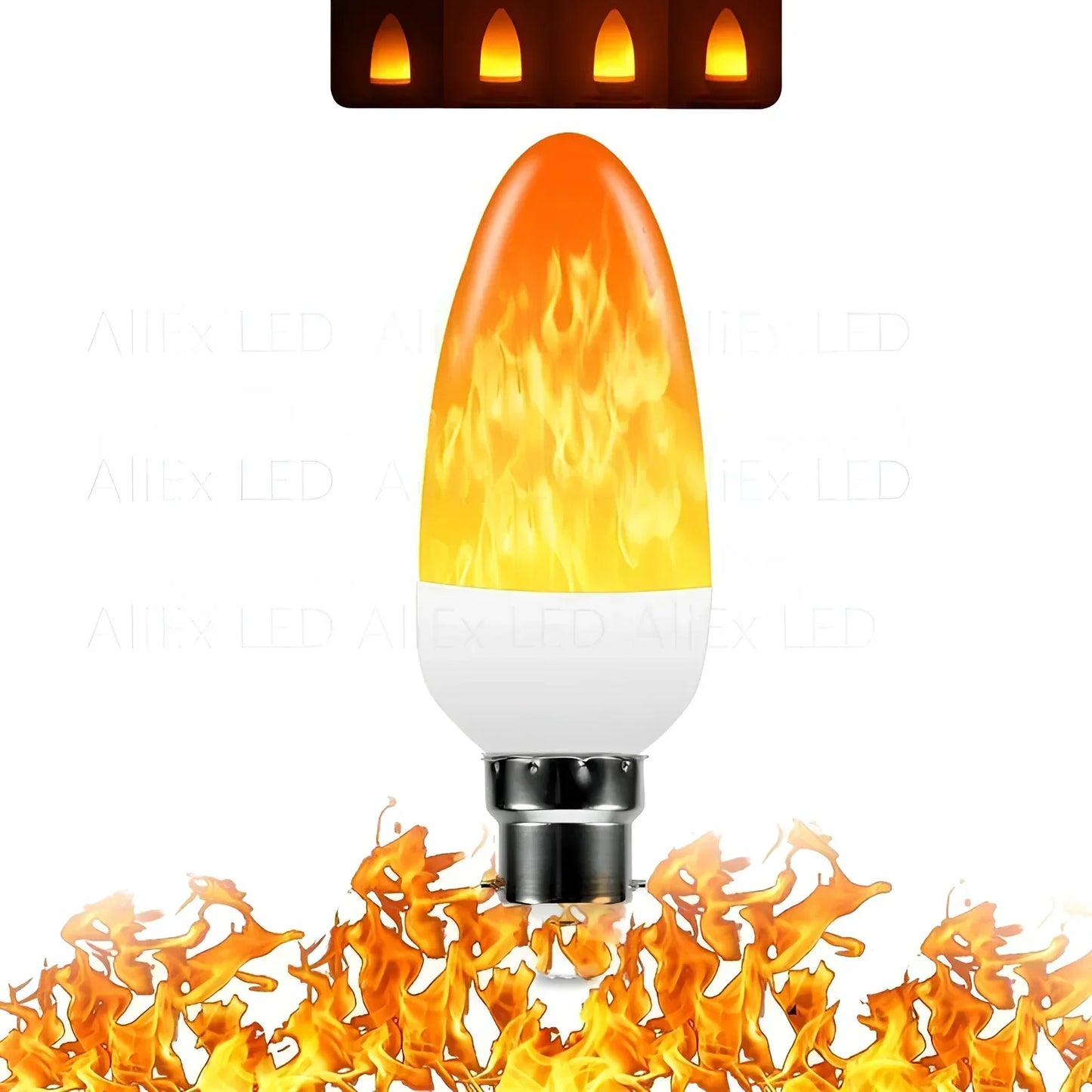 Norvo | Flammeeffektlampe – 9W LED-lampe med realistisk flammeglød