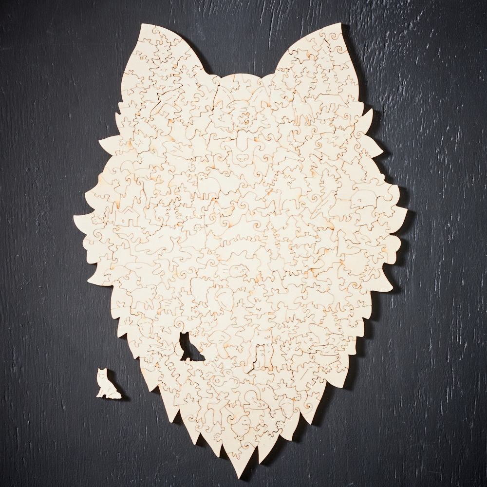 MajesticWolf Puslespill – Premium Tre Jigsaw Puslespill Norvo