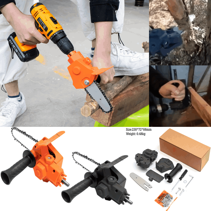 Norvo | 6 Tommers Elektrisk Drill Modifisert Til Elektrisk Kjedesag Drill Vedlegg