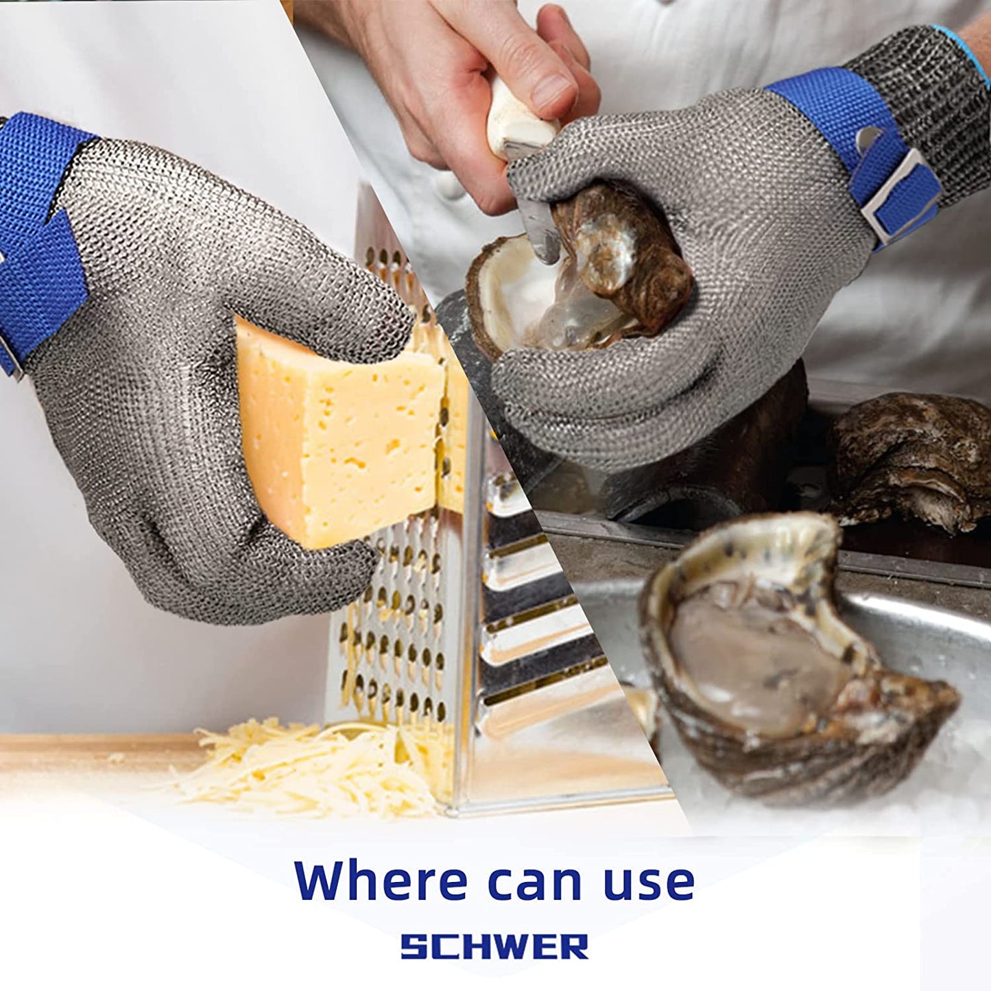 Norvo | Matkvalitet rustfritt stål mesh metallhanske