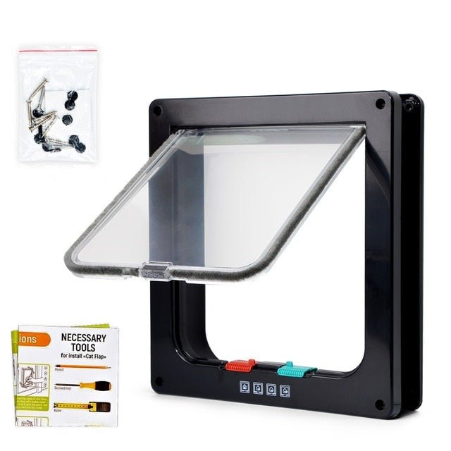 Norvo | Faltedør med 4-vejs sikkerhedslås og katteklappetur