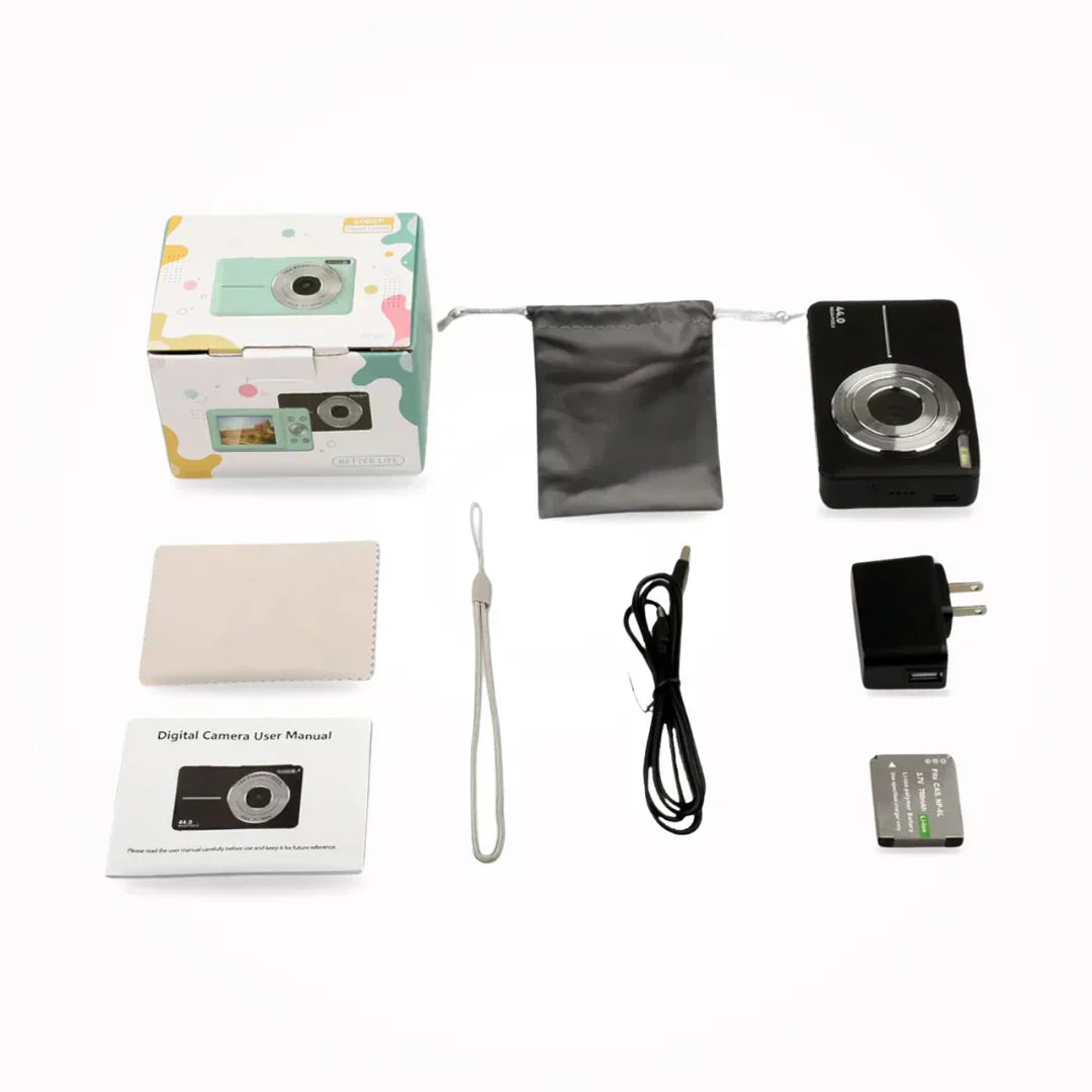Norvo | Vintage Digital Camera – Snapora | Retro Style Compact Camera with 1080p HD